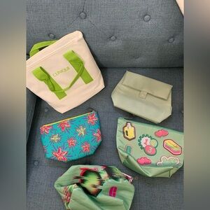 Set 5 NEW Clinique cosmetic‎ bags